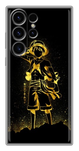 Чехол с печатью "Золотой Де Луффи" для Samsung Galaxy S22 Ultra