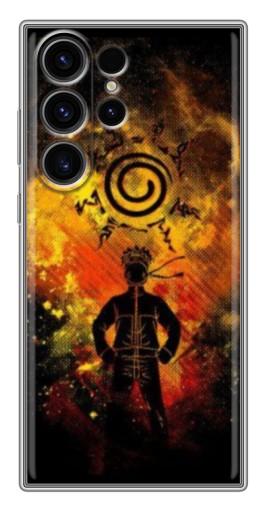 Силиконовый чехол с изображением "Золотой Наруто" для Samsung Galaxy S22 Ultra