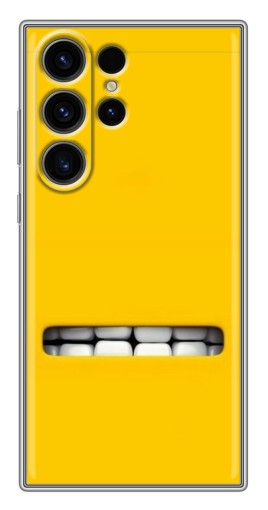 Чехол с картинкой "Зубы миньона" для Samsung Galaxy S22 Ultra