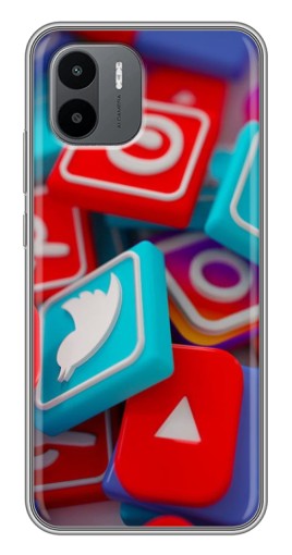 Чехол с картинкой "3Д эффект" для Xiaomi Redmi A1