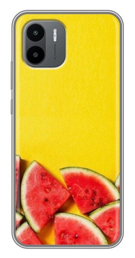 Силиконовый чехол с изображением "Арбузики на желтом" для Xiaomi Redmi A1