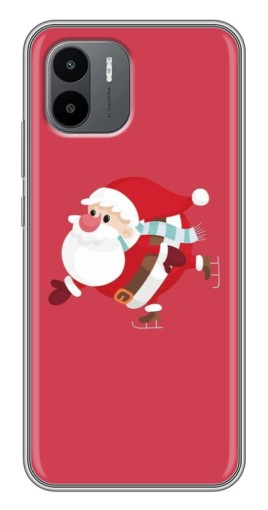 Чехол с картинкой "Дед Мороз на коньках" для Xiaomi Redmi A1