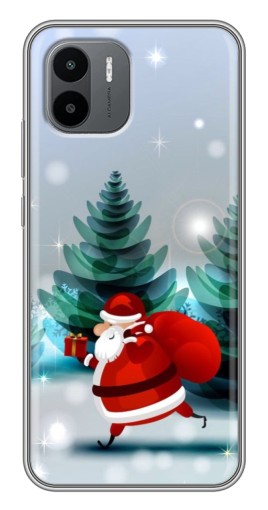 Чехол с принтом "Дед Мороз с подарком" для Xiaomi Redmi A1