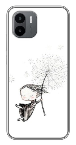Силиконовый чехол с изображением "Девочка с одуванчиком" для Xiaomi Redmi A1