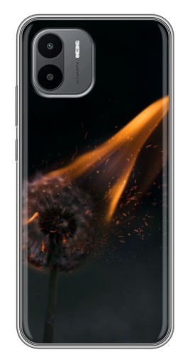 Силиконовый чехол с изображением "Горящий одуванчик" для Xiaomi Redmi A1