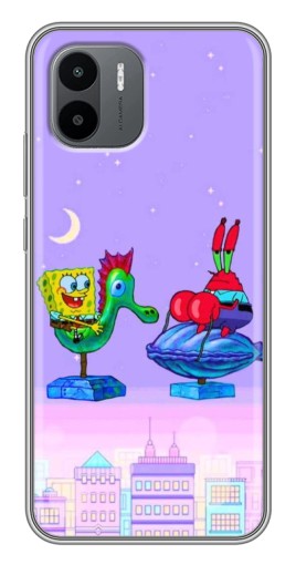 Чехол с картинкой "Крабс и Спанч Боб" для Xiaomi Redmi A1