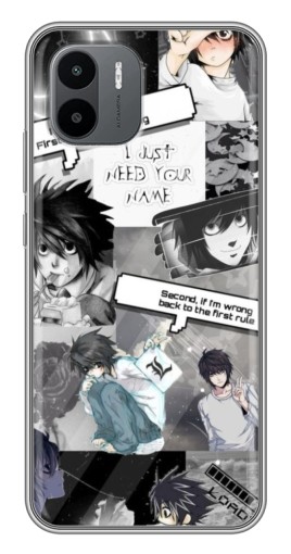 Чехол с печатью "L - Death note" для Xiaomi Redmi A1