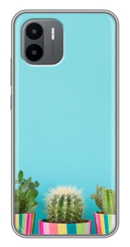Чехол с картинкой "Маленькие кактусы" для Xiaomi Redmi A1