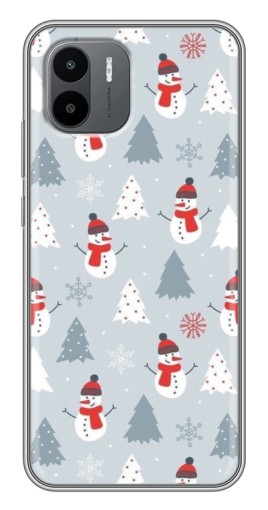 Силиконовый чехол с изображением "Новогодний фон" для Xiaomi Redmi A1