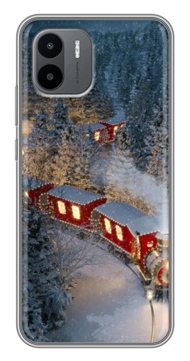 Чехол с принтом "Новогодний поезд" для Xiaomi Redmi A1