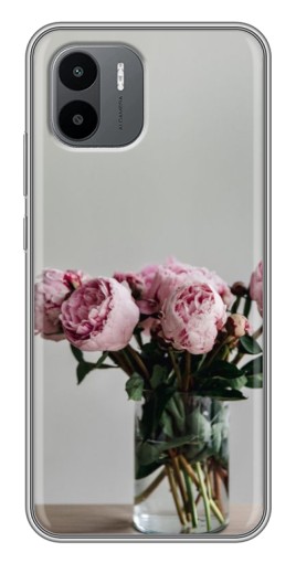 Чехол с принтом "Пионы в вазе" для Xiaomi Redmi A1