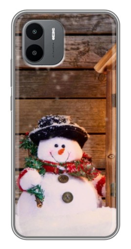 Силиконовый чехол с изображением "Рождественский снеговик" для Xiaomi Redmi A1