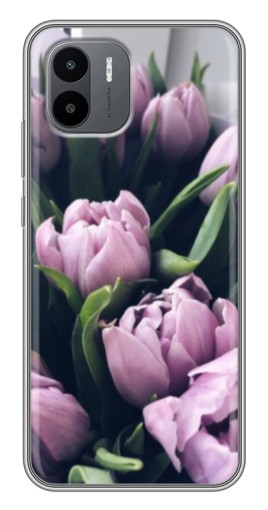 Силиконовый чехол с изображением "Сиреневые тюльпаны" для Xiaomi Redmi A1