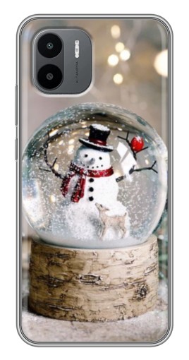 Чехол с принтом "Снеговик в шаре" для Xiaomi Redmi A1