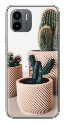 Чехол с картинкой "стильные кактусы" для Xiaomi Redmi A1