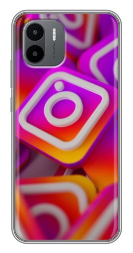 Чехол с картинкой "Значки Инстаграм" для Xiaomi Redmi A1