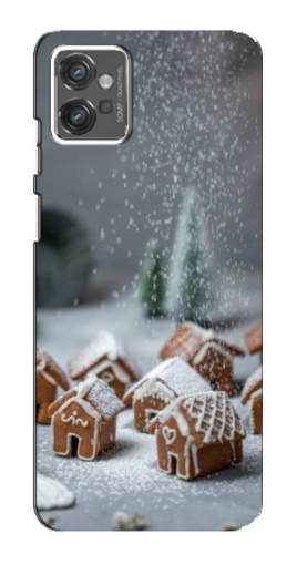 Чехол с печатью "Домики из пряников" для Motorola MOTO G32