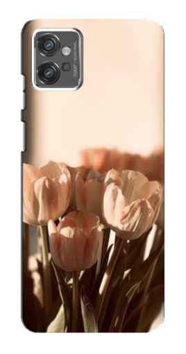 Силиконовый чехол с изображением "Тюльпаны на солнце" для Motorola MOTO G32