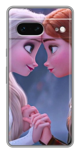 Чехол с печатью "Анна и Ельза" для Google Pixel 7
