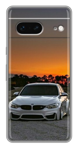 Чехол с печатью "BMW белая" для Google Pixel 7
