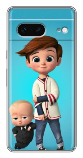 Чехол с печатью "Boss and Boy" для Google Pixel 7