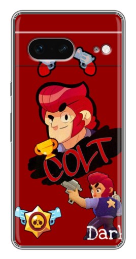 Силиконовый чехол с изображением "Dark Colt" для Google Pixel 7