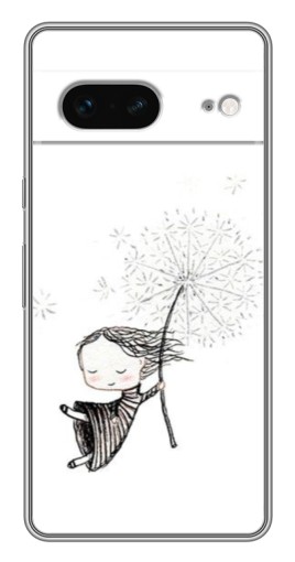 Чехол с принтом "Девочка с одуванчиком" для Google Pixel 7