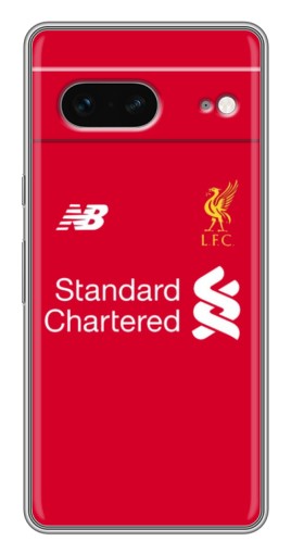 Чехол с принтом "Форма Liverpool" для Google Pixel 7