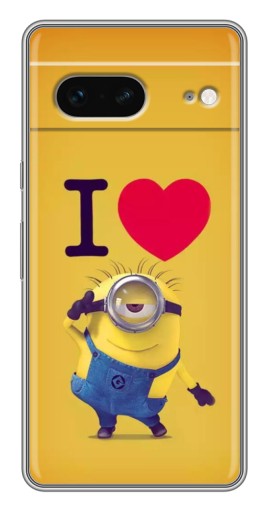 Чехол с печатью "I Love Minion" для Google Pixel 7