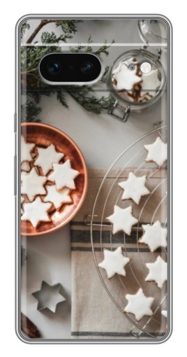 Чехол с картинкой "Имбирные звездочки" для Google Pixel 7