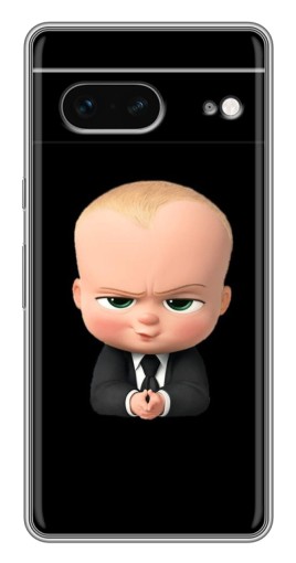 Силиконовый чехол с изображением "Хитрый Босс" для Google Pixel 7