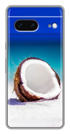 Чехол с принтом "Кокос на пляже" для Google Pixel 7