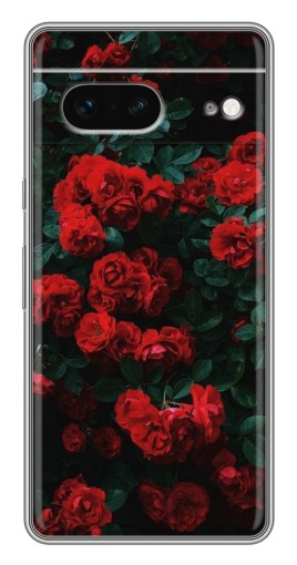 Чехол с печатью "Красные розы" для Google Pixel 7