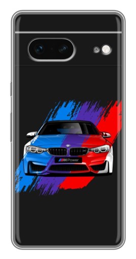 Силиконовый чехол с изображением "Красочный BMW" для Google Pixel 7