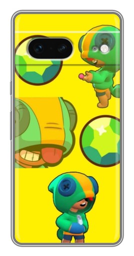 Силиконовый чехол с изображением "Кристалл и Леон" для Google Pixel 7
