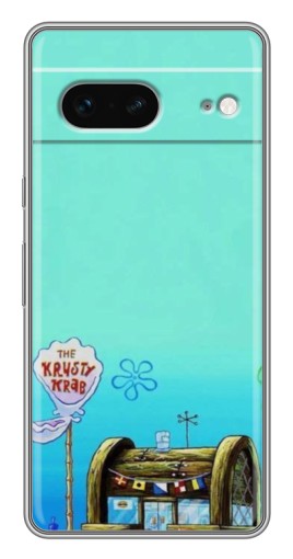 Силиконовый чехол с изображением "Krusty Krab" для Google Pixel 7