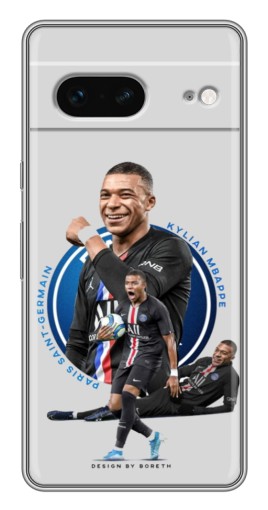 Силиконовый чехол с изображением "Kylian Mbappe" для Google Pixel 7
