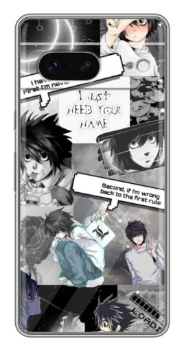 Чехол с печатью "L - Death note" для Google Pixel 7