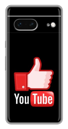 Чехол с картинкой "Лайк YouTube" для Google Pixel 7