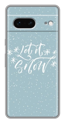 Чехол с принтом "Let it Snow" для Google Pixel 7