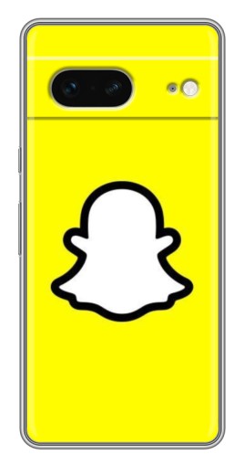 Чехол с картинкой "Лого Snapchat" для Google Pixel 7