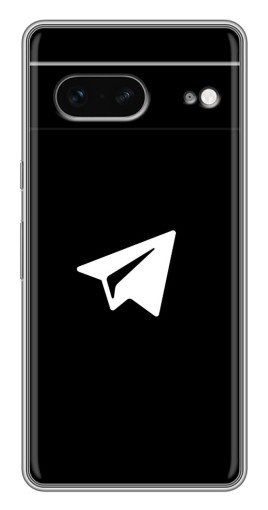 Чехол с печатью "Лого Телеграм" для Google Pixel 7