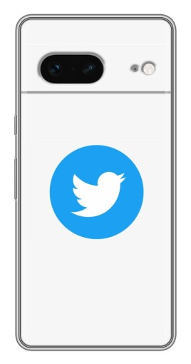 Силиконовый чехол с изображением "Лого Твиттера" для Google Pixel 7