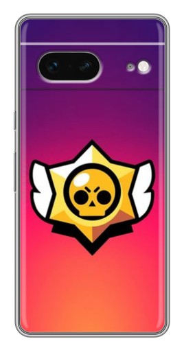 Чехол с принтом "Логотип Brawl Stars" для Google Pixel 7