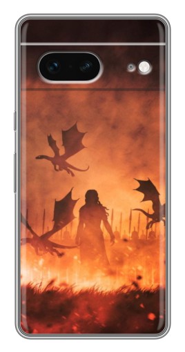 Силиконовый чехол с изображением "Мать драконов" для Google Pixel 7