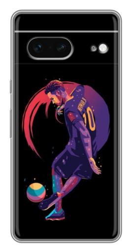 Силиконовый чехол с изображением "Неймар Финты" для Google Pixel 7