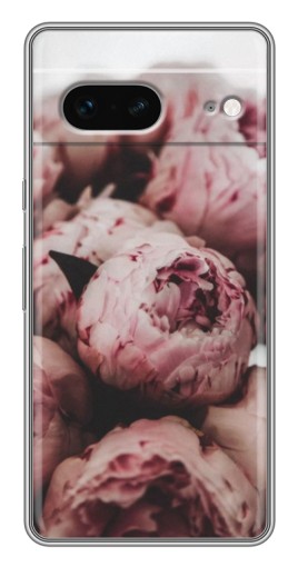 Чехол с принтом "Нежные пионы" для Google Pixel 7