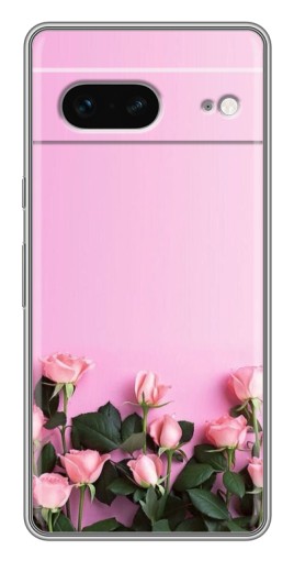 Чехол с картинкой "Нежные розы" для Google Pixel 7