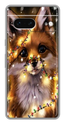 Чехол с принтом "Новогодний лесенок" для Google Pixel 7