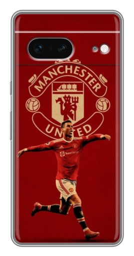 Чехол с принтом "Ronaldo в МЮ" для Google Pixel 7